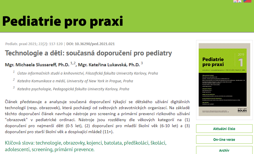 Jsem D tsk L ka psycholog Slow Tech Institute Jsem D tsk L ka psycholog Slow Tech Institute