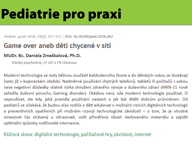 Jsem D tsk L ka psycholog Slow Tech Institute Jsem D tsk L ka psycholog Slow Tech Institute